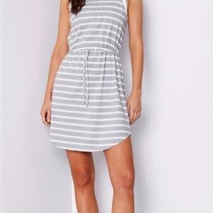Gray Halter Mini Sundress